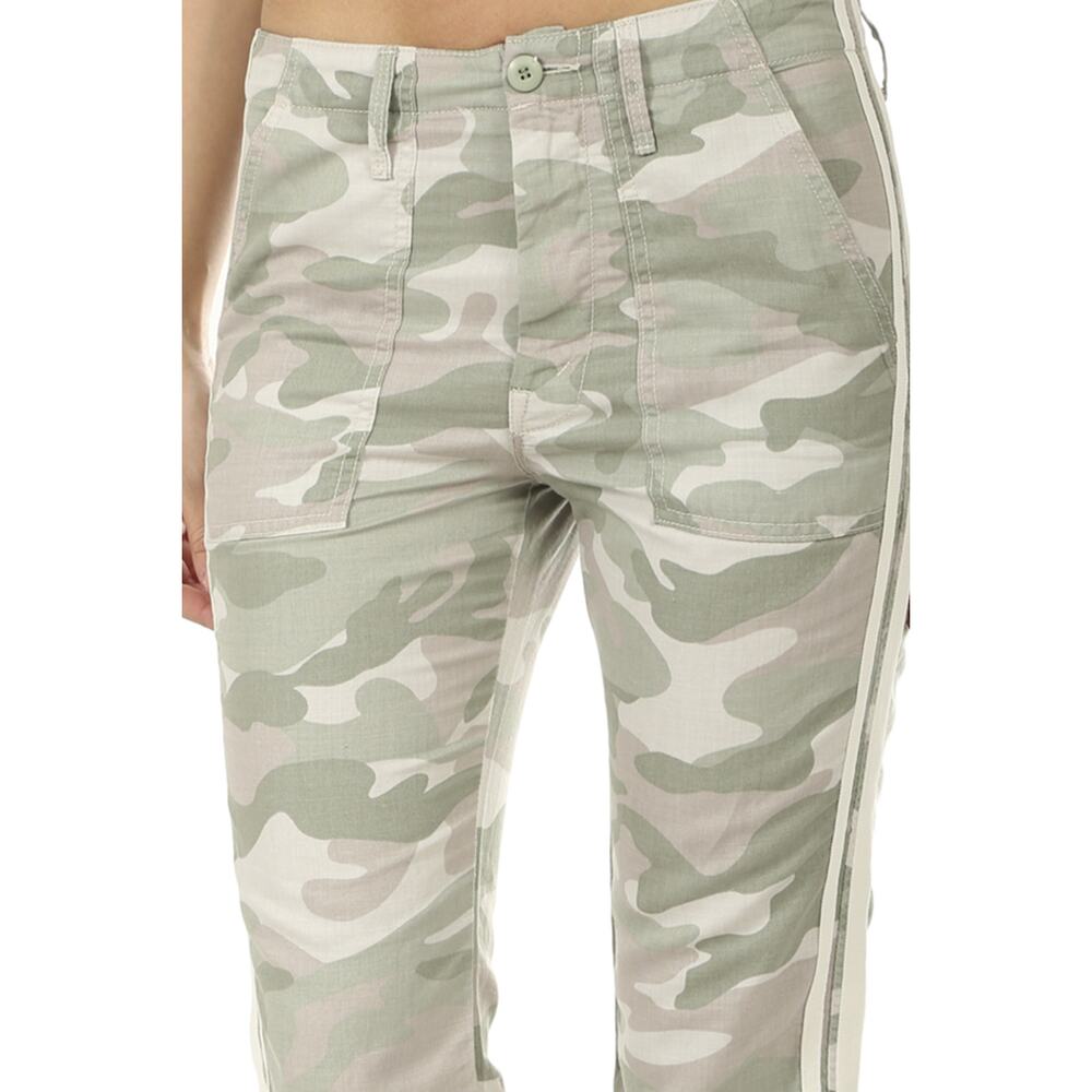 Mother The Shaker Chop Crop Fray Pants Womens XS 0 Desert Print Camo Raw Hem - Picture 3 of 10